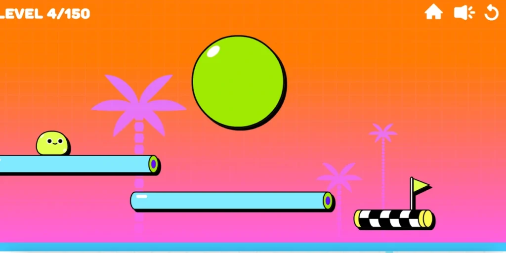 Blumgi Slime gameplay with slime jumping platforms